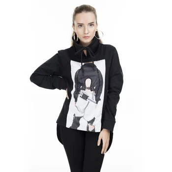 

Via Dante Collar Detailed Printed Sweat WOMEN SWEAT 429121476VD