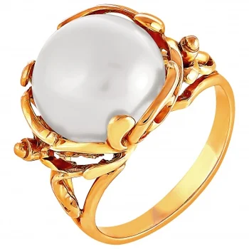

Примаэксклюзив ring with 1 Pearl in red gold