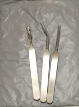 Pinzas espinilla para el cuidado facial, Extractor de acné y espinillas, con punta curva, 3 unids/lote