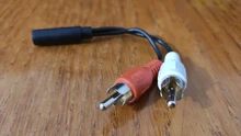 RCA de 3,5mm hembra Conector estéreo de Cable Y enchufe a 2 adaptador macho RCA de Audio 3,5 enchufe auxiliar conector de auriculares Cable de música
