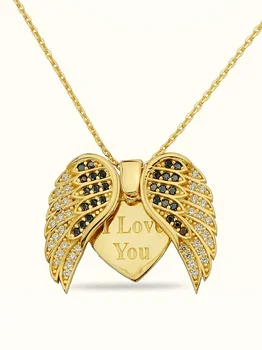 

Drop Angel Wing Gold Necklace 02-336-K1333