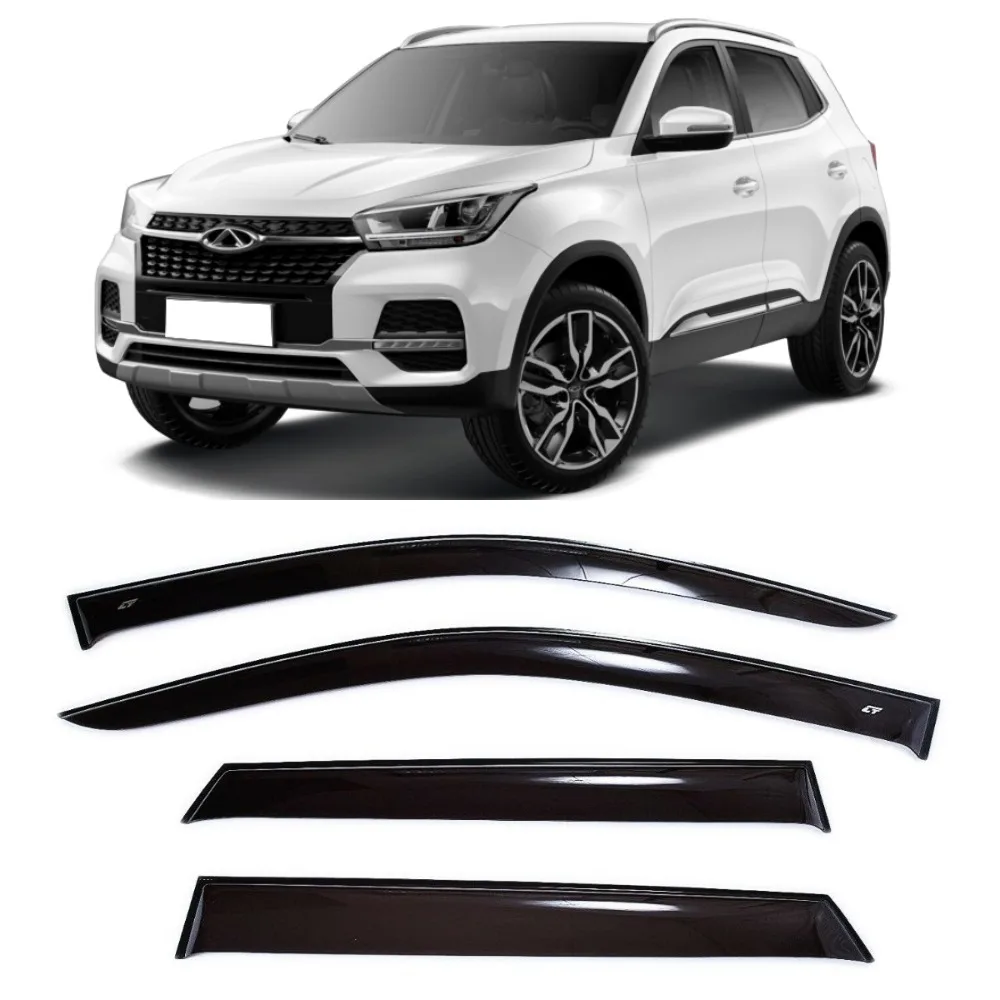 Дефлекторы окон Cobra Tuning C21819 на авто Chery Tiggo 4 2019- н.в. шт./комп. ветровики от дождя