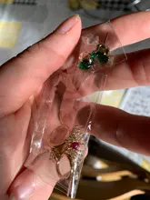 Pendientes de tuerca de alas de Ángel para mujer, de circonia cúbica de oro Real de 14K, joyería delicada, aretes de estrella de corazón de estilo romántico