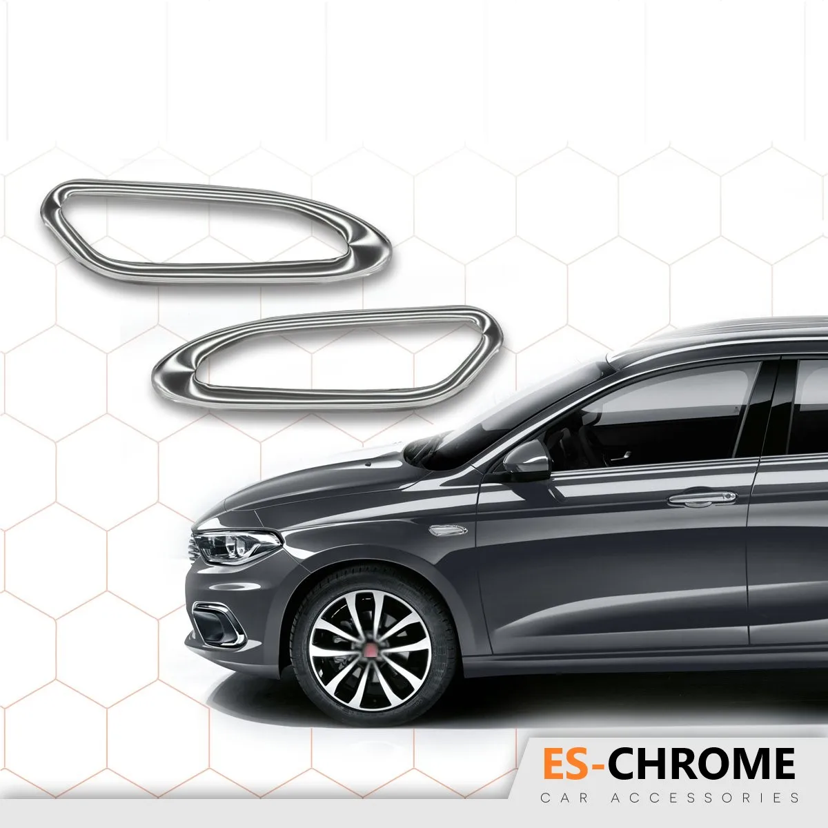 Per Fiat Egea Chrome Signal Frame 2015 E Later Hb-Sd In Acciaio Inossidabile Chrome Styling Style Body Kit Accessori Per Auto