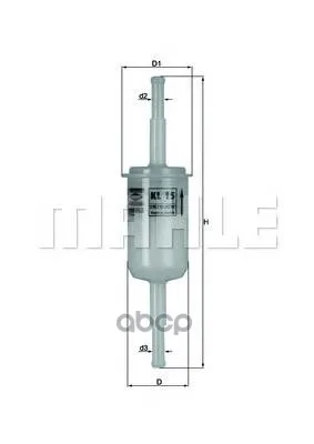 Фильтр Топливный Audi: 100 76-82, 100 82-90, 80 72-78, 80 78-86, 80 86-91 Mahle/Knecht арт. KL15OF