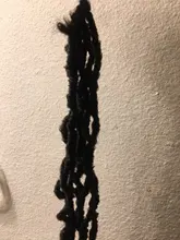 Alibaby-Extensión de cabello sintético para mujer, pelo trenzado negro de imitación de Loc, textura suave y Natural, de 14 a 28 pulgadas