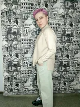 Sweater Pullovers Mock-Neck Beige Purple Winter Green 8-Colors High-Quality Women C-232