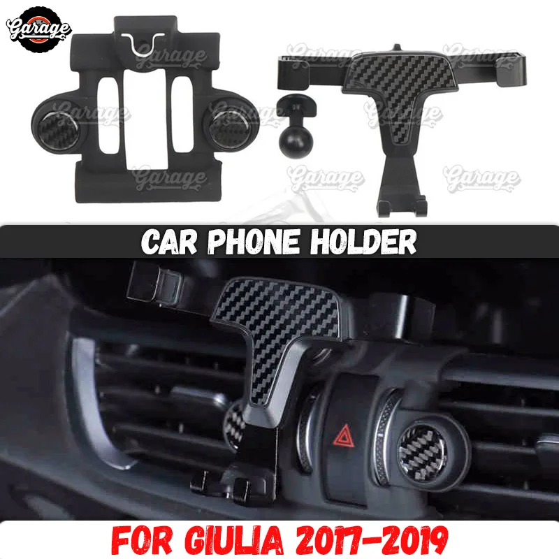 Автомобильный держатель для телефона Alfa Romeo Giulia 2017 2019 литье из алюминиевого