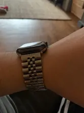 Correa de acero inoxidable para Apple Watch, repuesto de pulsera deportiva para iWatch 6, 5, 4, 3, 40mm, 44mm, 38mm, 42mm