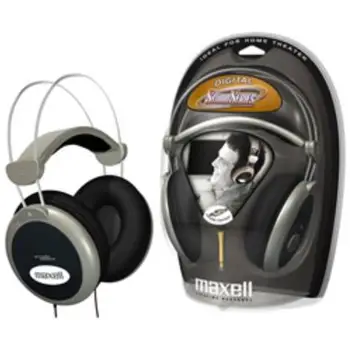

Maxell HP-2000 cable Stereo headphone-Over-the-head-Circumaural-black, silver-10Hz-28 kHz-gold plated-2,40 m cable