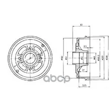 Барабан Тормозной Renault Logan/Clio/Megane(D=180mm) Delphi Bf426 Delphi арт. BF426