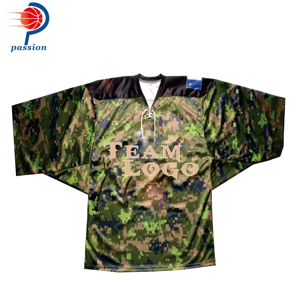 

Custom Camouflage Hockey Jerseys For Goalkeeper