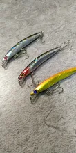Wobbler Minnow Floating Artificial-Bait Fishing-Lure Tackle-Bass-8cm Hard-Plastic 3d Eyes
