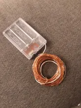 Light-String Garland Copper-Wire-Lights Battery-Power Festoon Fairy LED Christmas Feimefeiyou