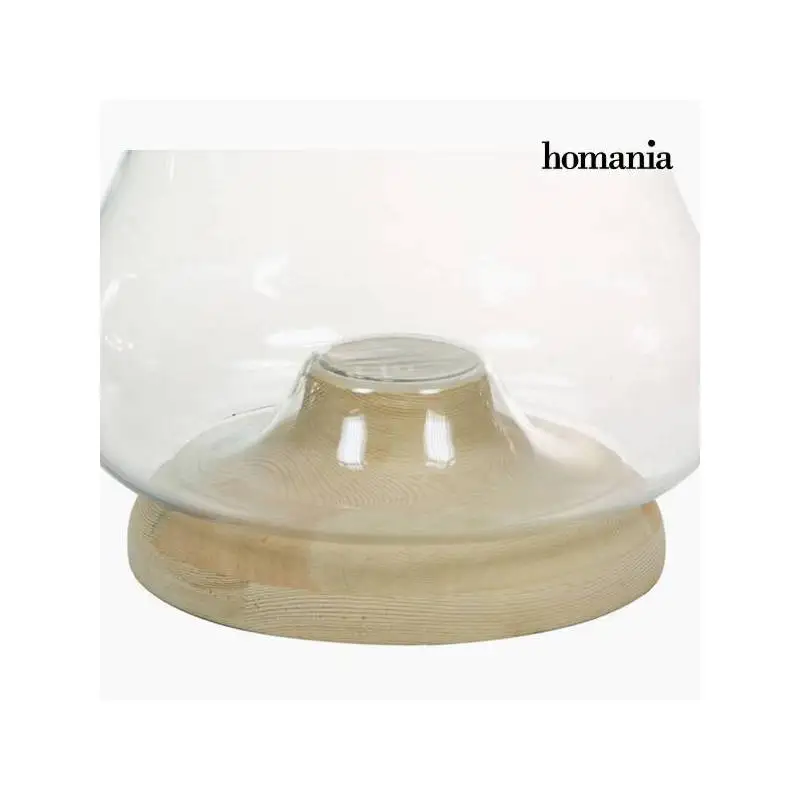 Подсвечник из стекла и дерева-коллекция Pure Crystal Deco от Homania