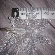 Led-String-Lights Christmas-Snowflakes Holiday Party Waterproof Connectable Wave