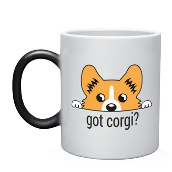 

Mug chameleon got corgi