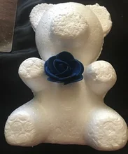 Christmas-Decor Gifts-Box Teddy Roses Wedding-Decorative Foam Artificial-Flowers Bear-Of