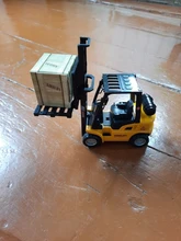 Carretilla elevadora fundida de aleación de 13,5 cm, modelo de camión enrollado