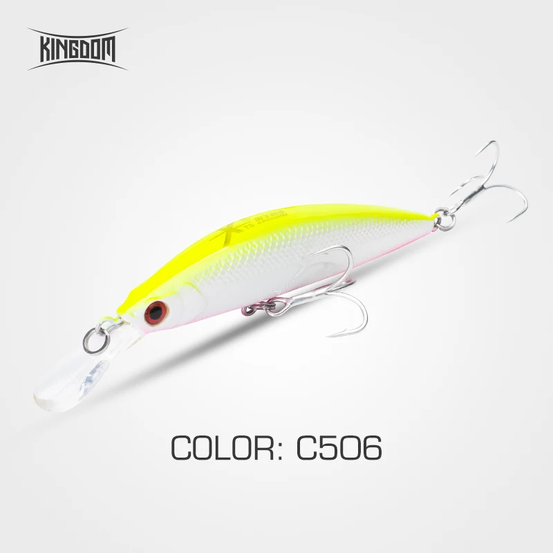 Kingdom Fishing приманки Джеркбейт гольян воблеры 90 мм 11 г/26 г жесткая пластиковая наживка губы для морской воды пять цветов модель 3529 - Цвет: C506