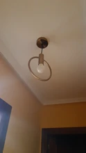 Ring-Pendant-Lights Lighting-Fixture Hanging-Lamp Bedside Bedroom Single-Head Wind 