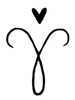 

Aries - icon with heart