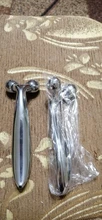 Rodillo masajeador de Estiramiento facial 3D, instrumento de masaje de Metal + ABS, rodillo giratorio 360, con forma de Y para Estiramiento facial Y eliminación de arrugas
