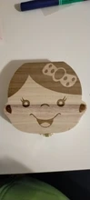 Caja de dientes de madera para bebé, organizador para guardar dientes de leche, idioma español e inglés, Umbilica, guardar regalos