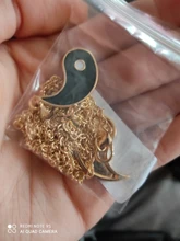 2 unids/set oro plata de aleación de Yin Yang colgante de pieza de rompecabezas collar joyería de cumpleaños Regalos para pareja o mejores amigos Unisex