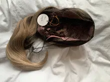 EASIHAIR-pelucas onduladas de cuerpo largo para mujer cabello sintético degradado, negro, marrón, Rubio, Cosplay, parte media Natural, resistente al calor