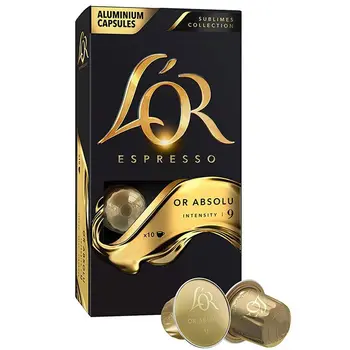 

OR ABSOLU L 'OR espresso , 10 Nespresso compatible capsules