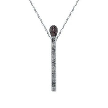 

Silver Pendant with cubic zirconia sunlight sample 925 test