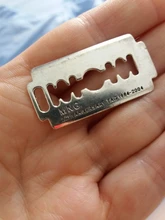 Colgante de hoja de afeitar Unisex, 8 Uds., collar de estilo Hip-hop, joyería de Metal, colgantes para artesanía Popular