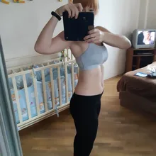 Yoga Bra Padded Top Gym Sports-Bras Push-Up Fitness Cross-Back Women Shockproof Breathable