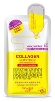 

Fabric mask with collagen new collagen nutrition bioaqua