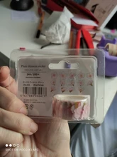 Rollo de cinta Washi de pétalos de flores para álbum de recortes, rollo de pegatinas de hojas para diario, adhesivo de papelería, 200 Uds.