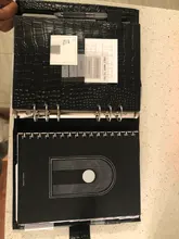 Moterm Luxe-planificador de anillos A5 con carpeta de anillos de 30mm, Agenda, organizador de granos Crocs, diario, Bloc de notas, cuaderno de bocetos