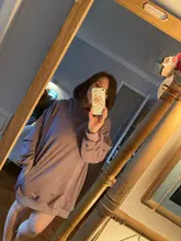 Hoodies Fashion Pullovers Rabbit Ears Plus-Size Cute Lantern Sweet Women Sleeve Female Tops