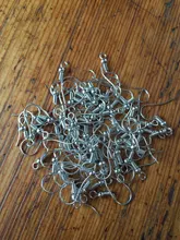 Accesorios de joyería Diy, ganchos para pendientes de tono dorado/plateado/bronce/plateado de 20x18mm