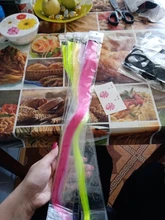 Lupu-extensiones de cabello sintético para mujer, extensiones largas y rectas de color arcoíris, resistentes al calor