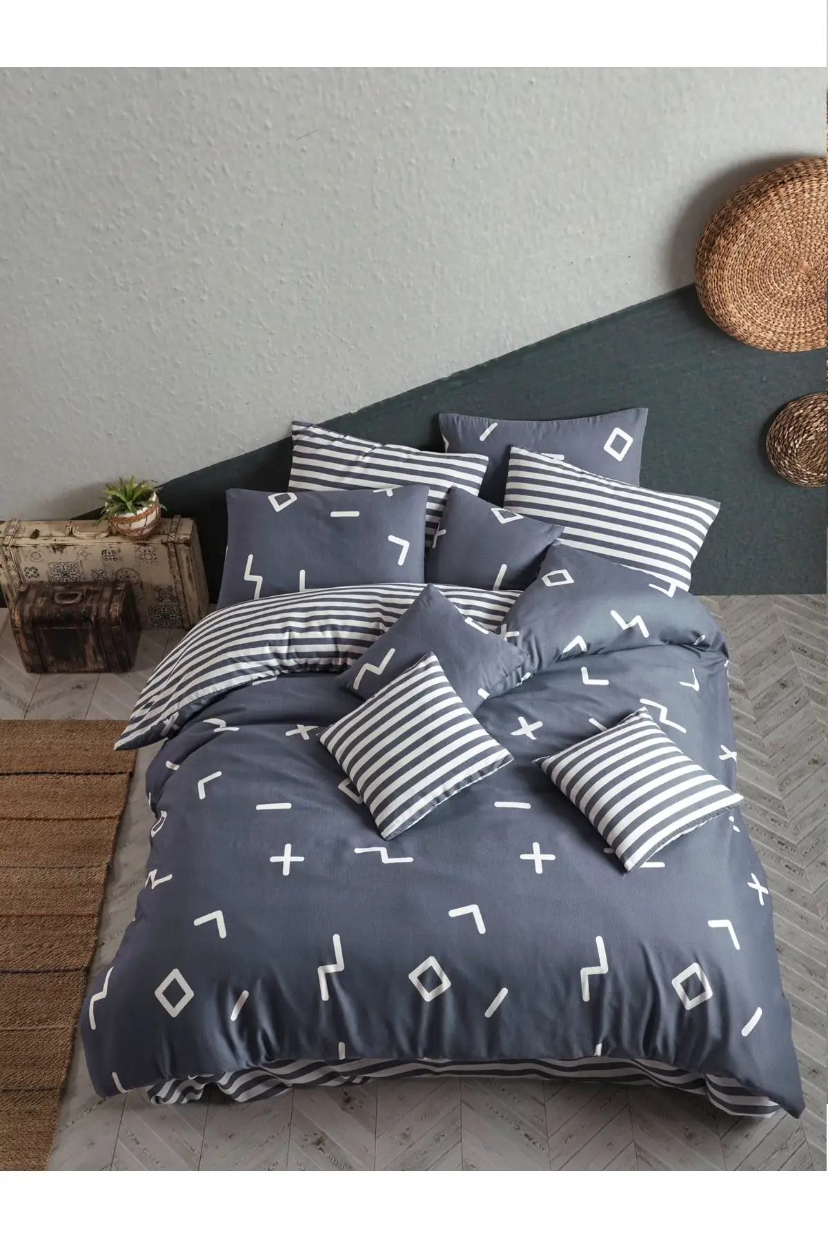 

Nakkısh Geometric Double Duvet Cover Set 200X220 cm