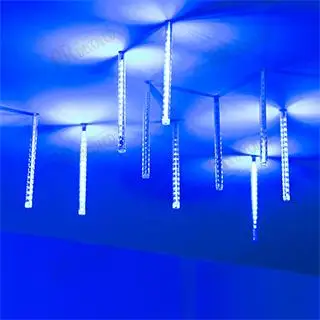 026041 Светодиодная гирлянда ARD-ICEFALL-CLASSIC-D12-200-10PCS-CLEAR-32LED-LIVE BLUE(230V, 10.5W) ARLIGHT