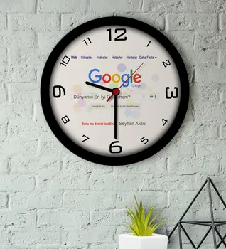 

Personalised Google is the Worlds Best Öğretmeni Wooden Wall Clock