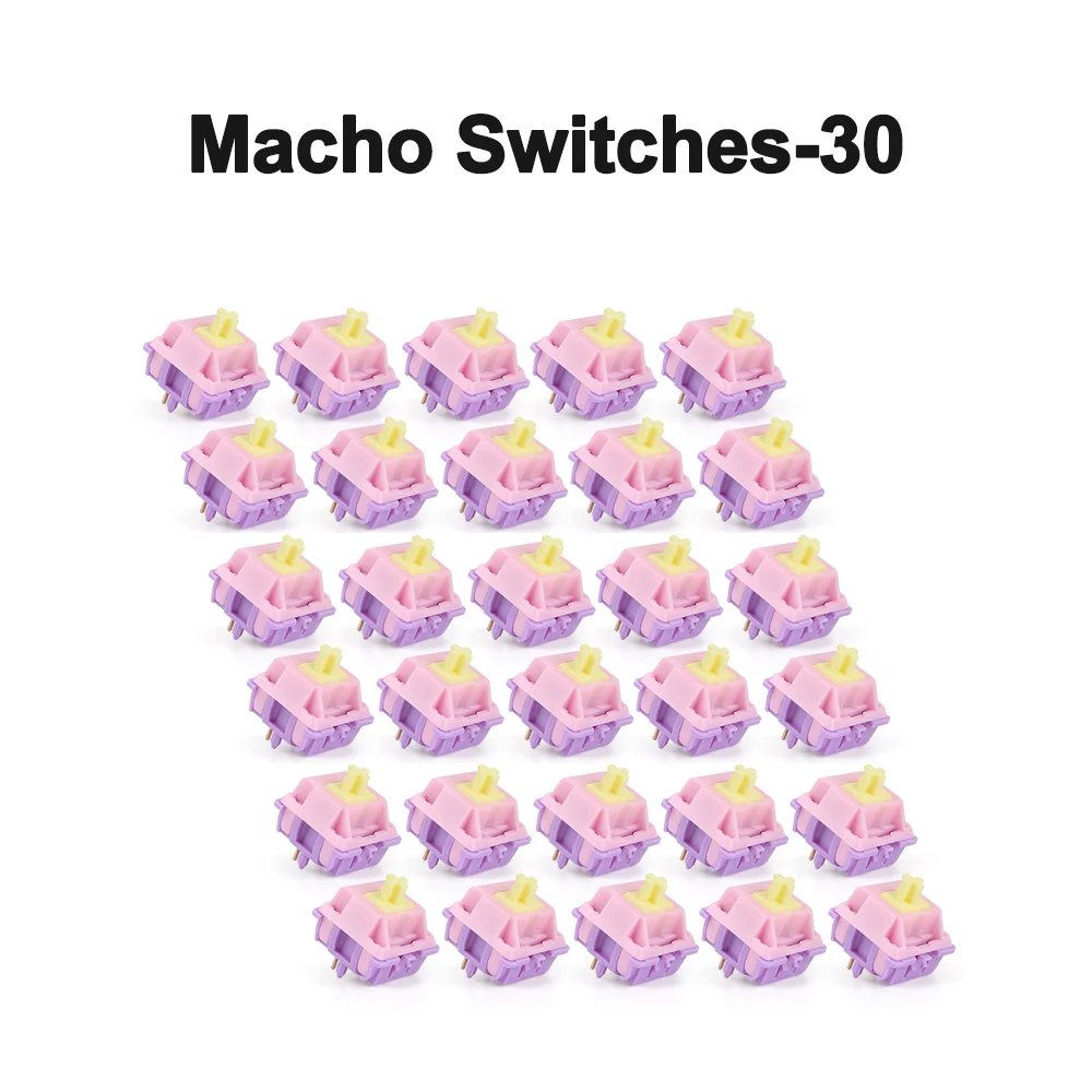 Macho Switches EQUALZ Banana Split Switch Mechanical Keyboard Linear 62g 5 Pins POM Gold Plated Spring Factory Lubed Gamer PC keyboard computer wireless Keyboards