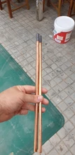 Electrodo de varilla de carbono de grafito, revestido de cobre, 8mm, 355mm, 1 ud.