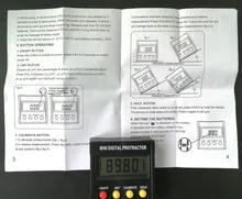 Mini transportador digital de 360 grados, inclinómetro, caja de nivel electrónico, herramientas de medición de base magnética