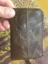 Coin Purse Zipper Wallet Vintage Genuine-Leather Card-Holder Retro Womens THINKTHENDO