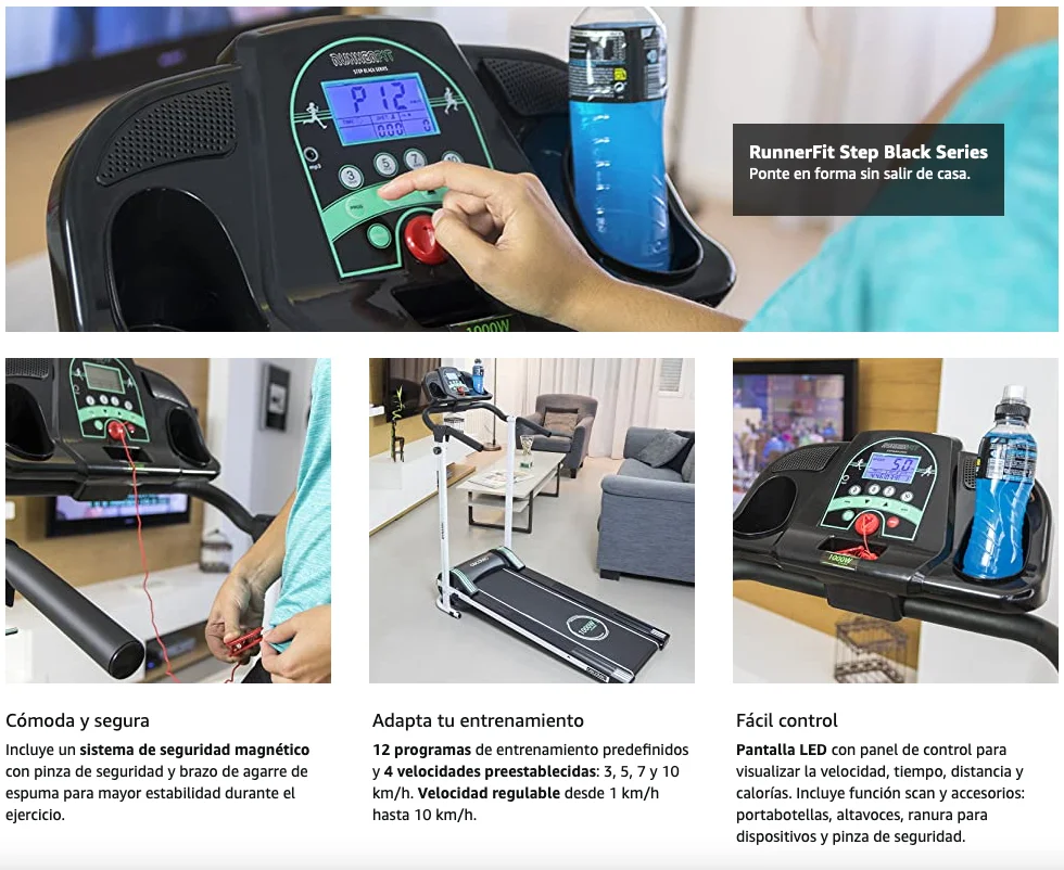 La cinta para andar de Cecotec que cuesta 199€ en