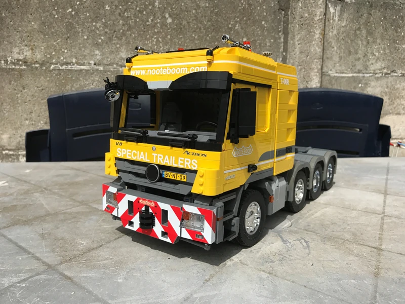 Lepins Blocs De Construction De La Technologie Moc 6074 Peinture Mammite Tracteur Remorque Telecommande Assemblage Jouet Pour Garcon Cadeau D Anniversaire Nouvelle Collection Aliexpress