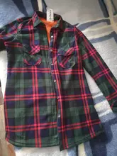 Plaid Shirt Tops Check Blouse Velvet Warm Long Winter Women's Blusas Female Full-Sleeve